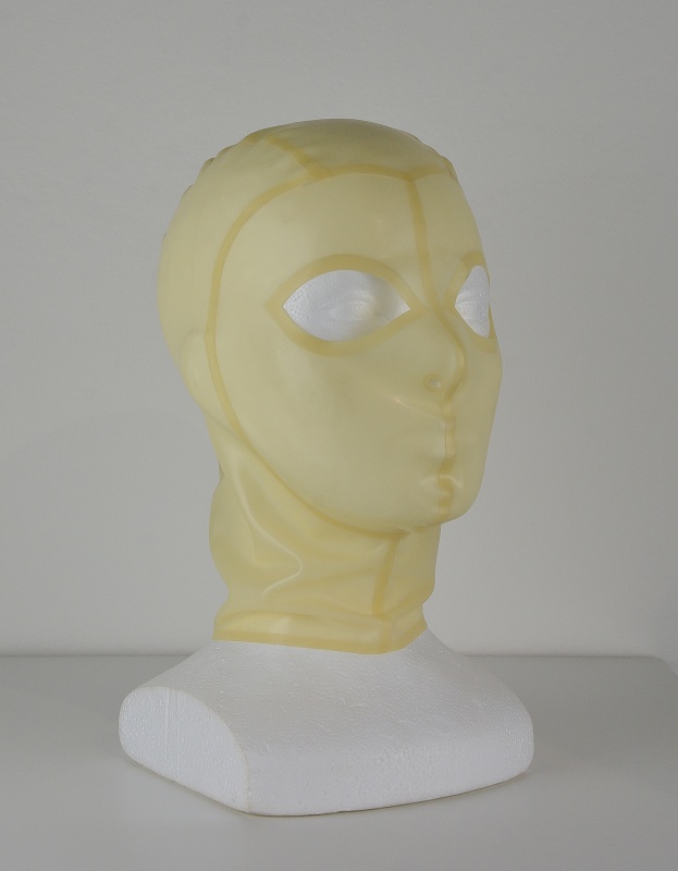 Latexová maska transparentní bez pusy