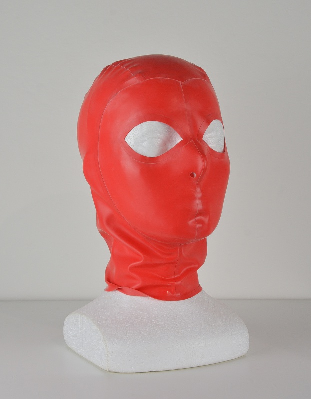 Latexová maska červená bez pusy